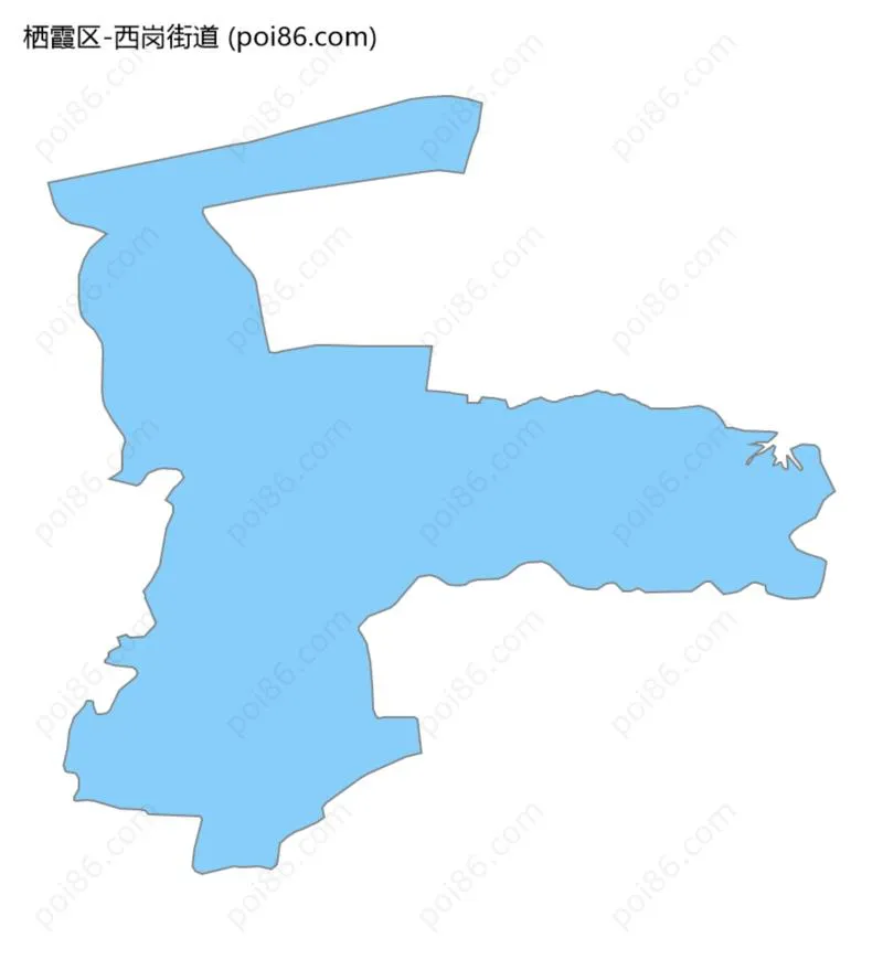 西岗街道边界地图
