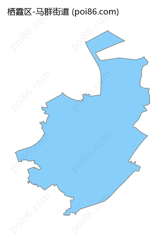 马群街道边界地图