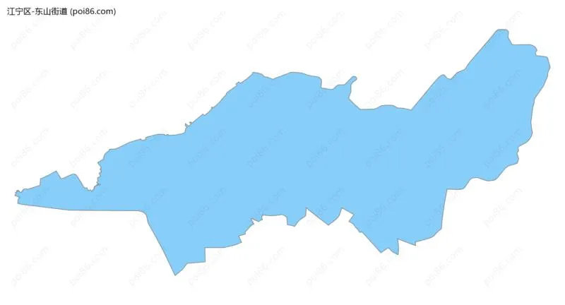 东山街道边界地图