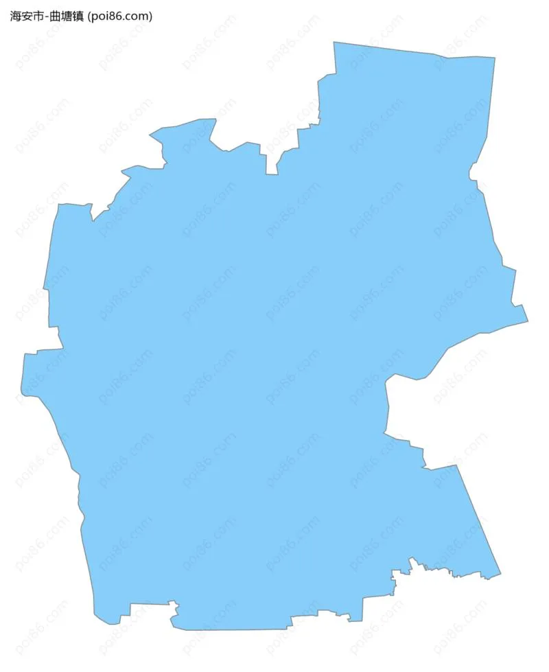 曲塘镇边界地图