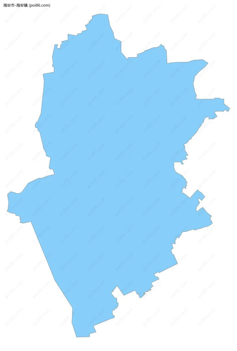 海安镇边界地图