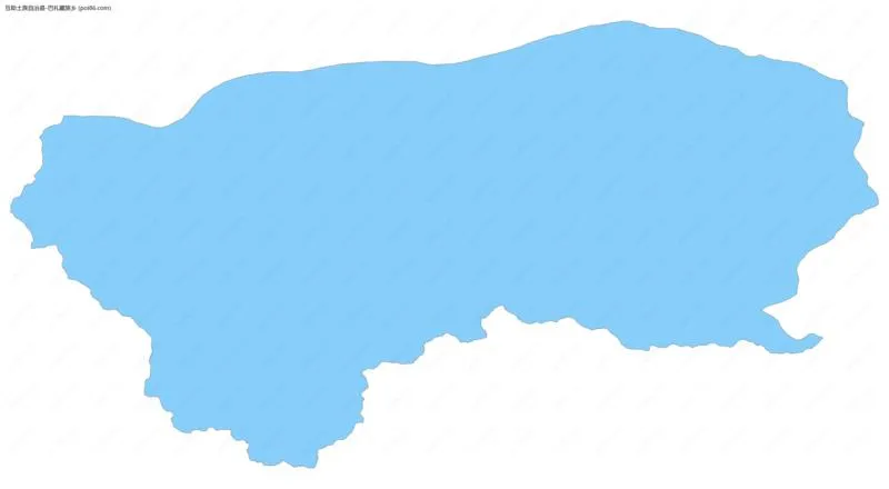 巴扎藏族乡边界地图