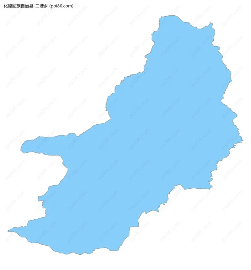 二塘乡边界地图