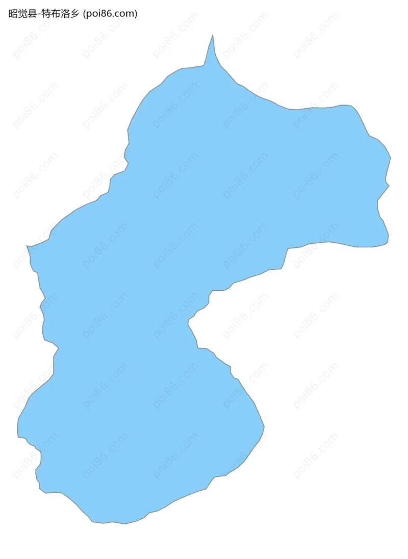 特布洛乡边界地图