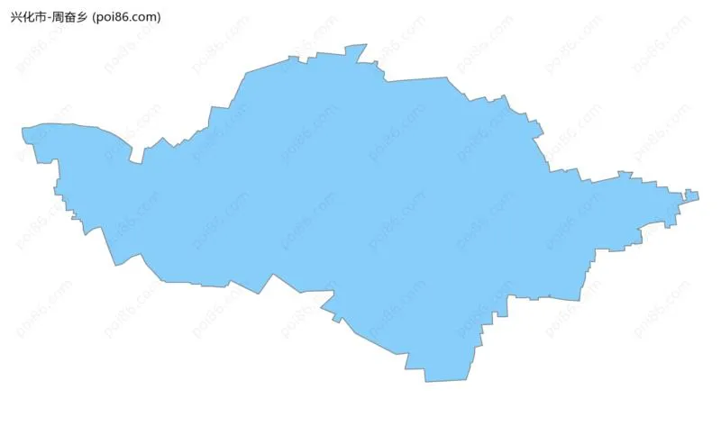 周奋乡边界地图