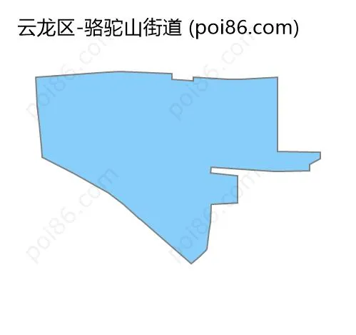 骆驼山街道边界地图