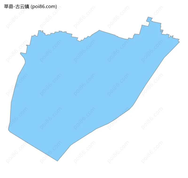 古云镇边界地图