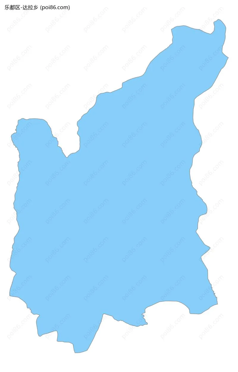 达拉乡边界地图