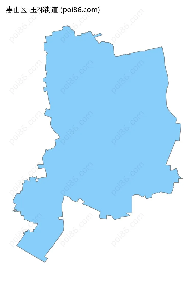 玉祁街道边界地图