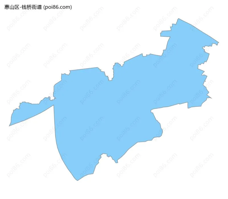 钱桥街道边界地图