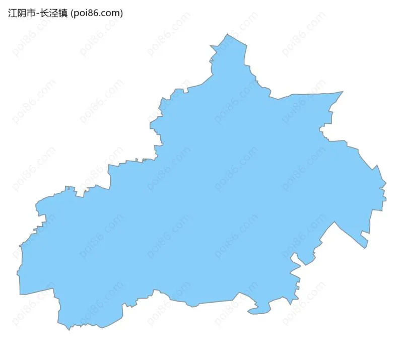 长泾镇边界地图