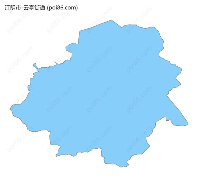 云亭街道边界地图