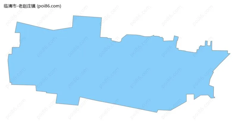 老赵庄镇边界地图