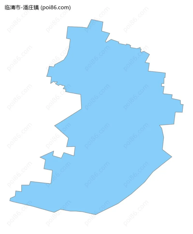 潘庄镇边界地图