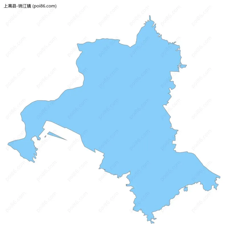 锦江镇边界地图