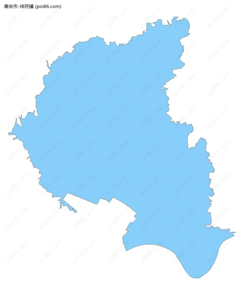 祥符镇边界地图