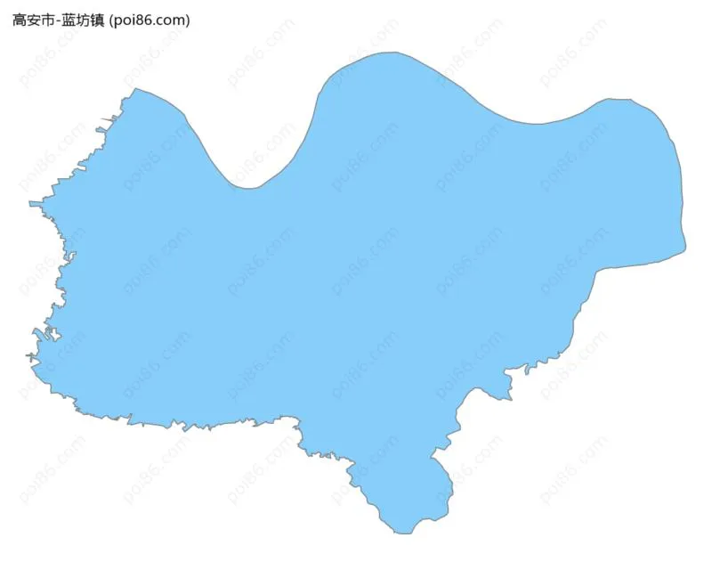 蓝坊镇边界地图