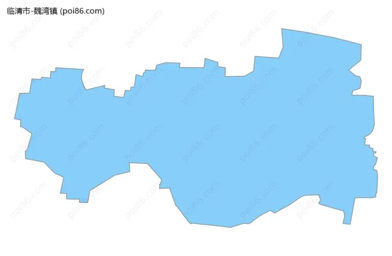 魏湾镇边界地图