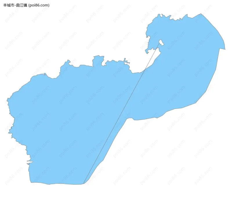 曲江镇边界地图