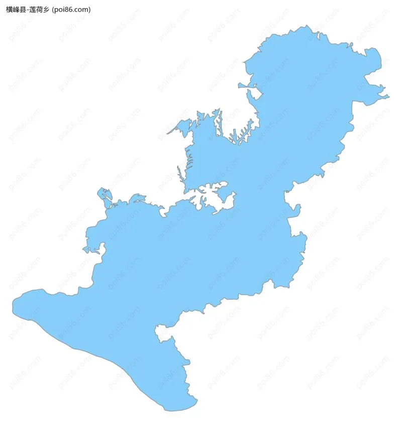 莲荷乡边界地图