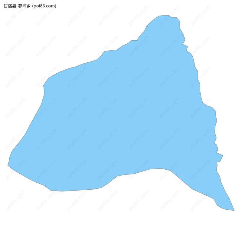 蓼坪乡边界地图