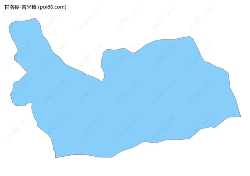 吉米镇边界地图