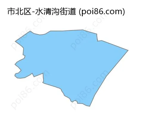 水清沟街道边界地图