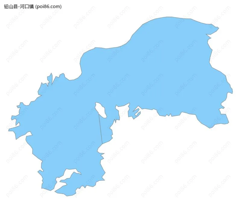 河口镇边界地图