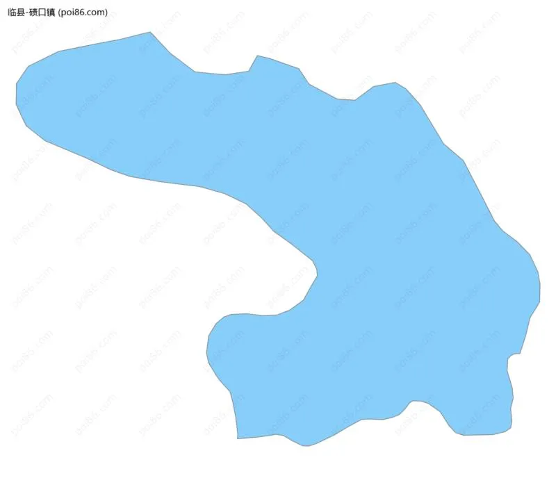 碛口镇边界地图