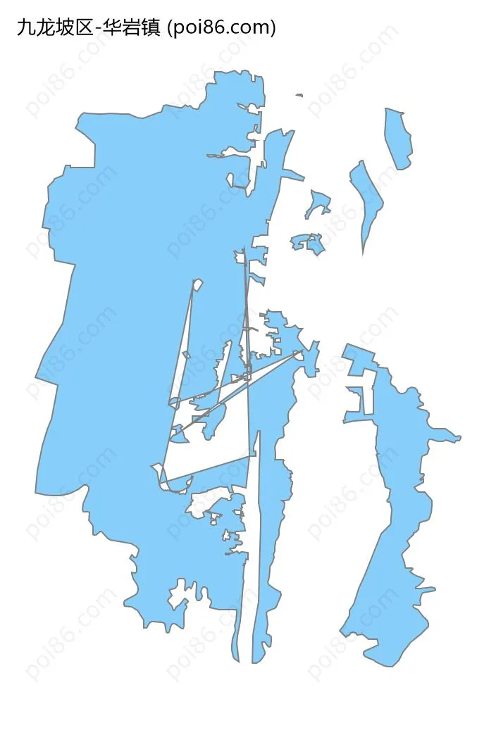 华岩镇边界地图