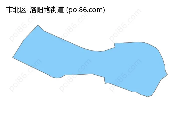 洛阳路街道边界地图
