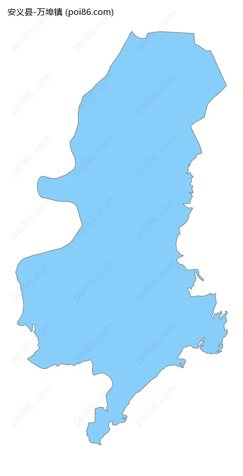 万埠镇边界地图
