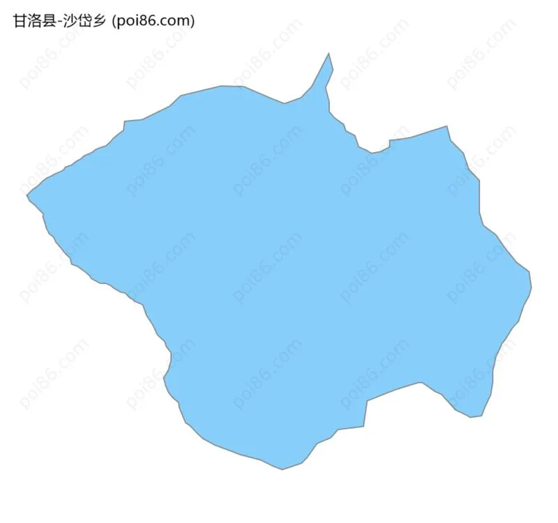 沙岱乡边界地图