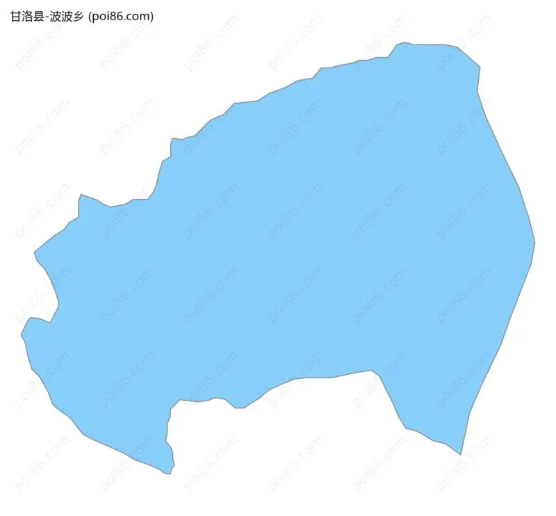 波波乡边界地图