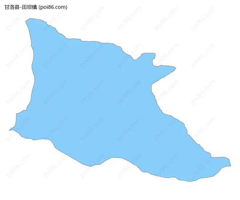 田坝镇边界地图