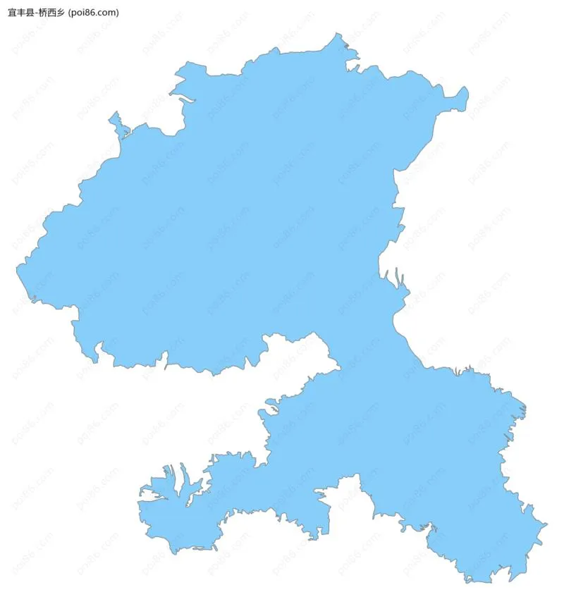 桥西乡边界地图