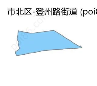 登州路街道边界地图