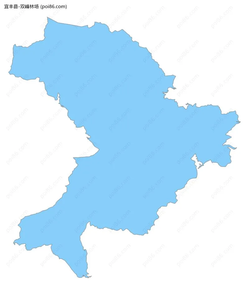 双峰林场边界地图