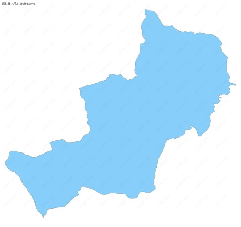 扎毛乡边界地图