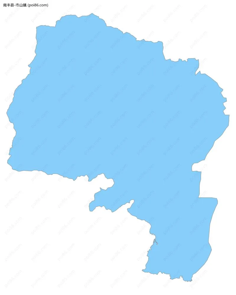 市山镇边界地图