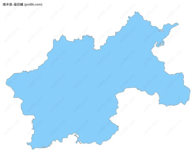 桑田镇边界地图
