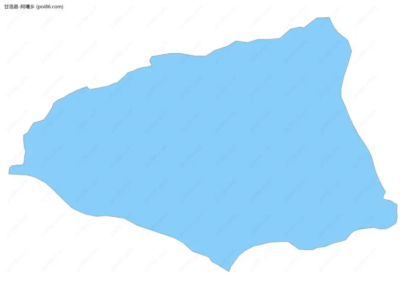 阿嘎乡边界地图