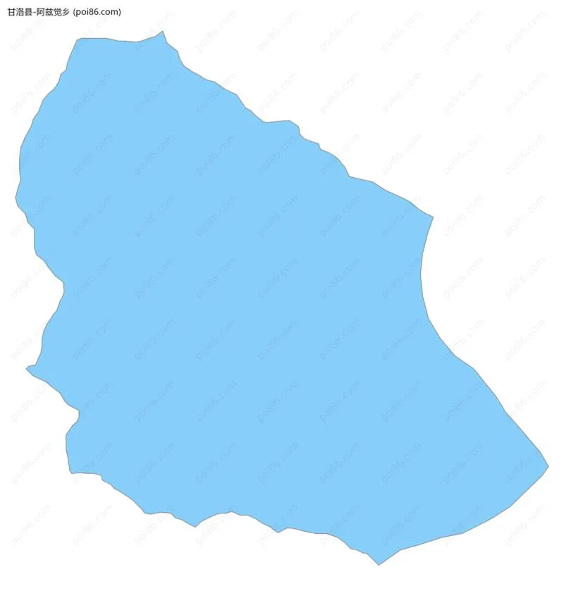 阿兹觉乡边界地图