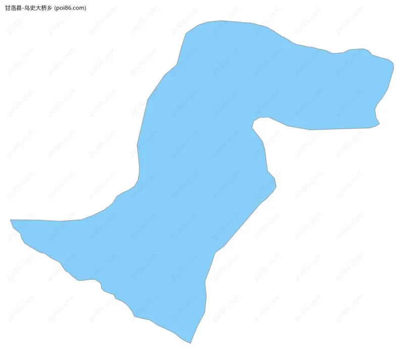 乌史大桥乡边界地图