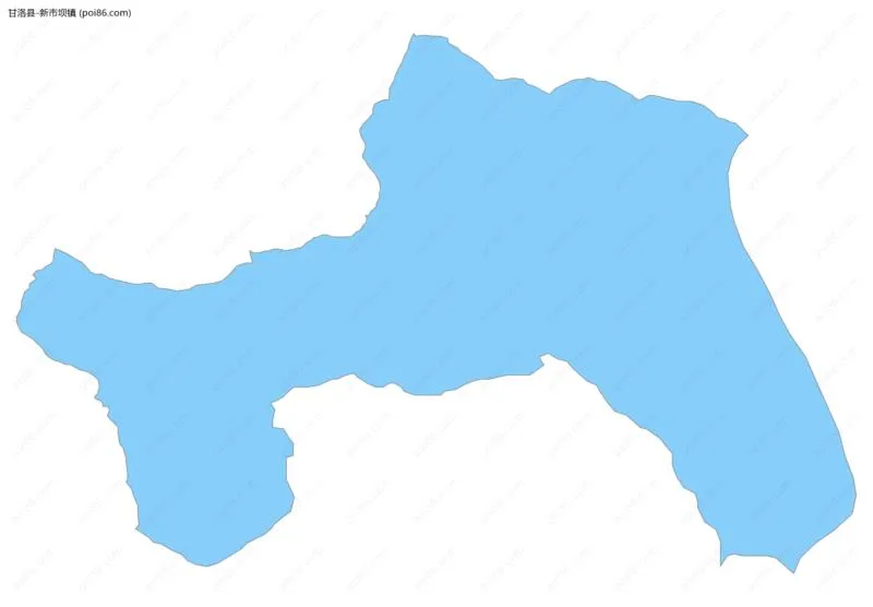 新市坝镇边界地图