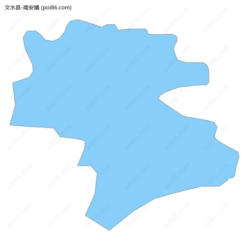 南安镇边界地图