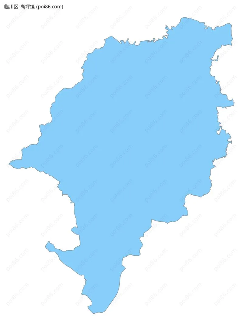 高坪镇边界地图