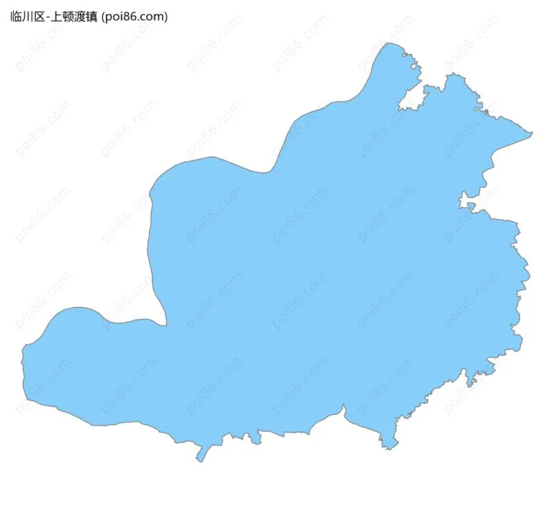 上顿渡镇边界地图