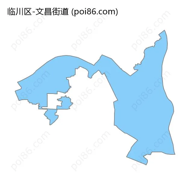 文昌街道边界地图