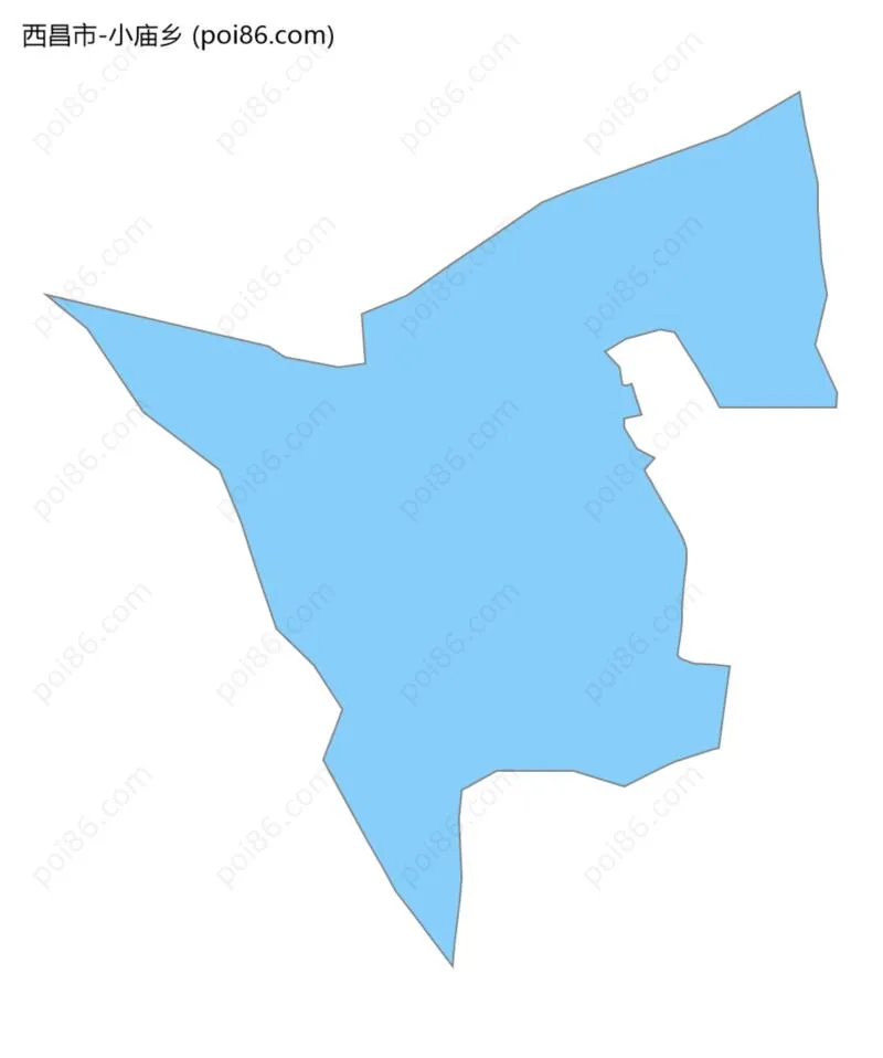 小庙乡边界地图